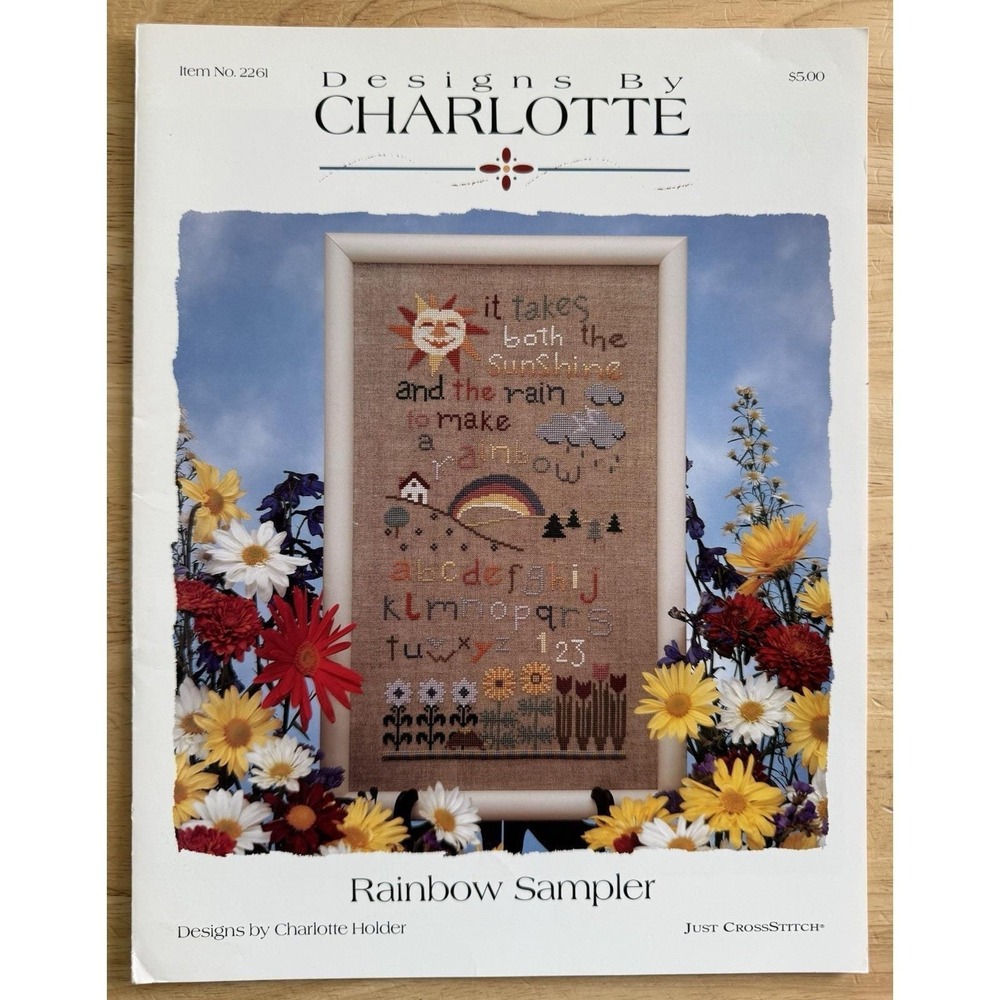 Designs by Charlotte Cross Stitch Pattern Leaflet RAINBOW SAMPLER